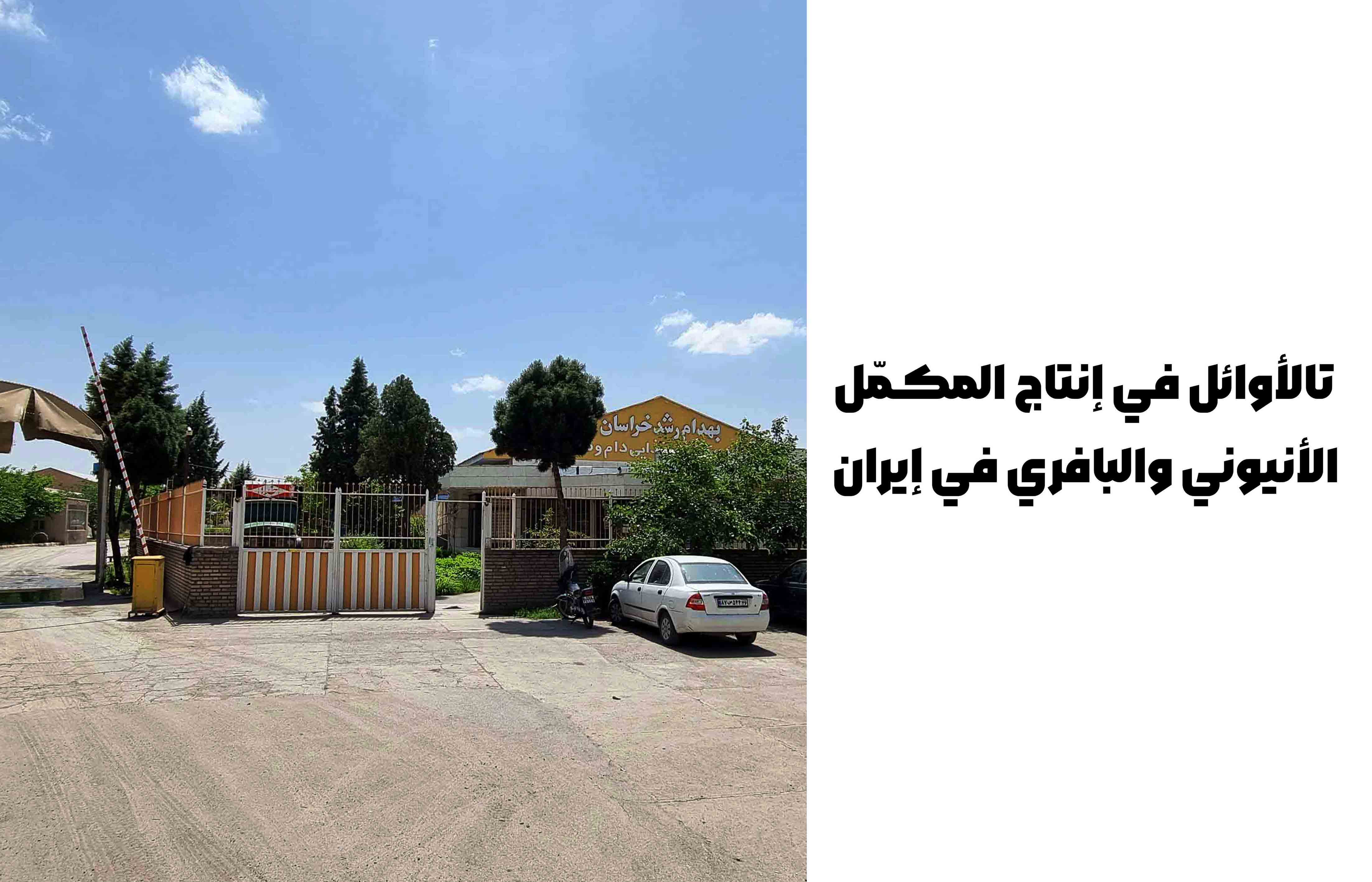 الأوائل في إنتاج المكمّل الأنيوني والبافري في إيران